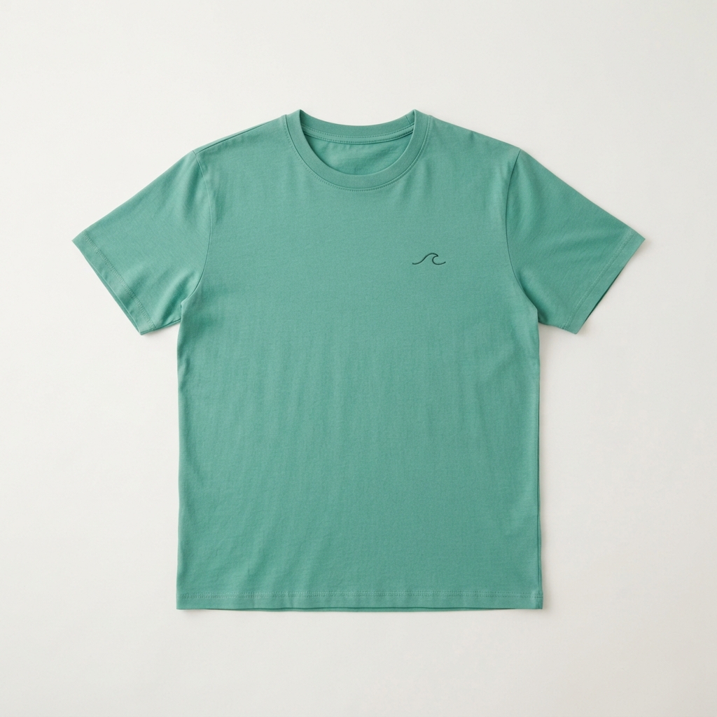 Ocean Wave Tee — Seafoam Green